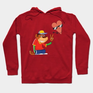 cool monkey design Hoodie